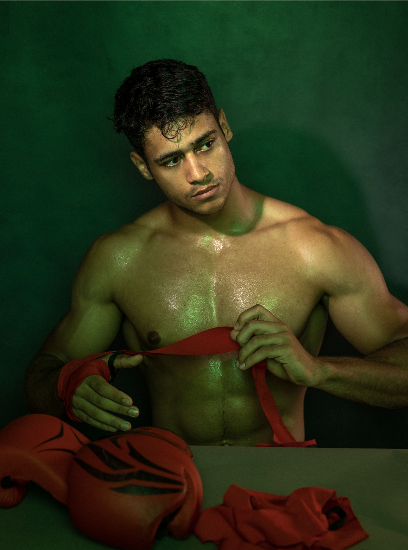 Portrait de sportif en studio à la Réunion au Tampon - Thomas